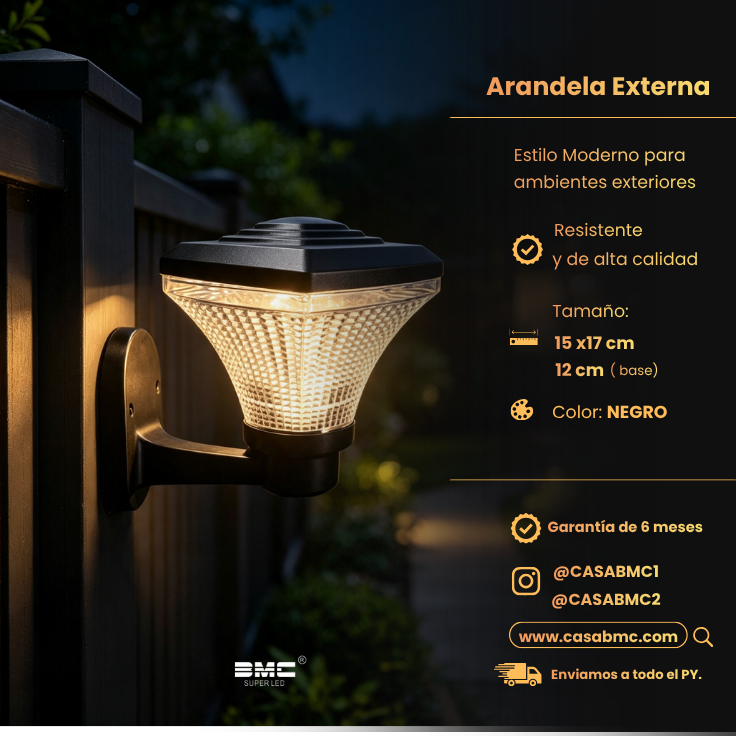 Arandela de Pared Exterior Clásica