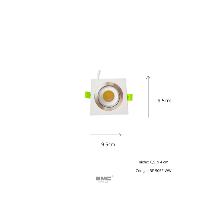 Spot Led Direccional Cuadrado 3000K