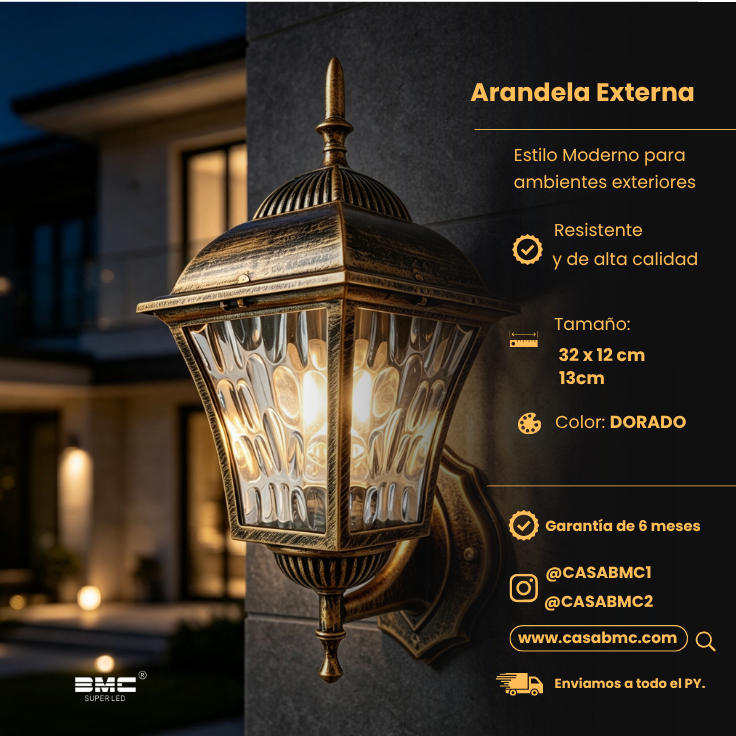 Arandela de Pared Exterior Colonial
