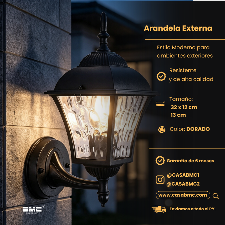 Arandela de Pared Exterior Colonial