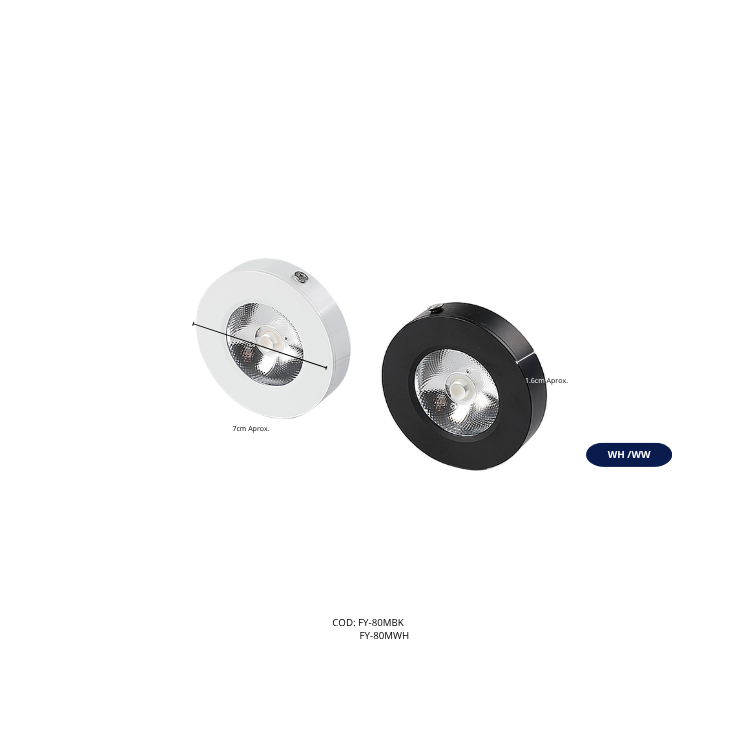 Foco Led superficial 5 W