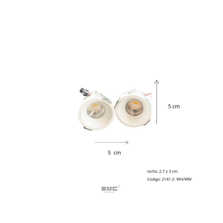 Spot Led Redondo NO Direccionable 3000K/6500K