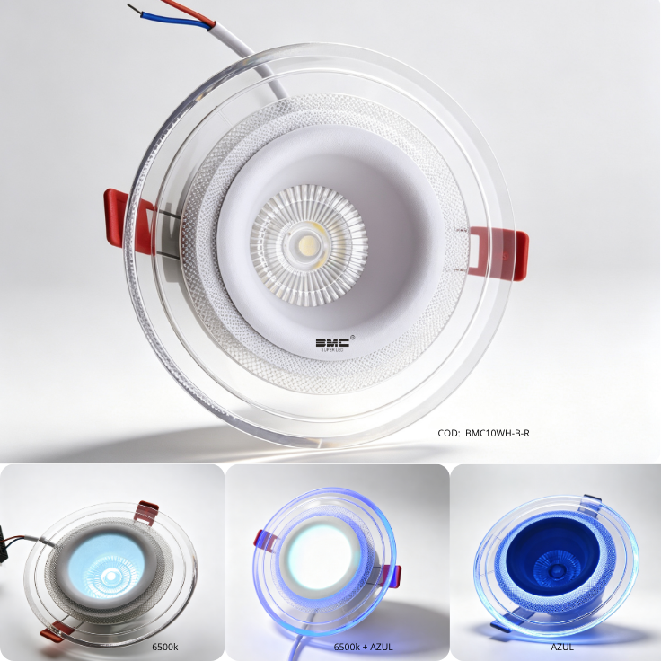 SPOT LED Redondo 10w WH+BL