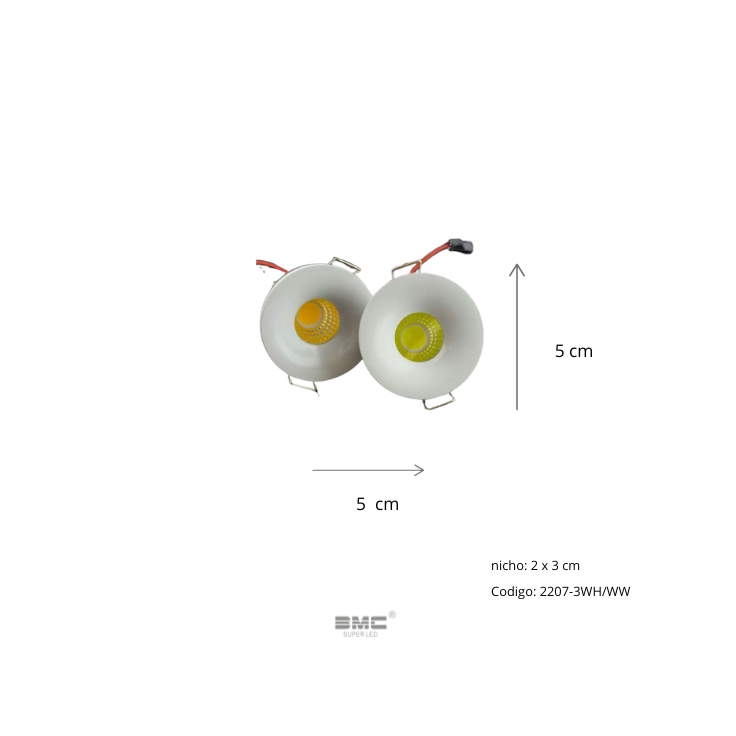 Spot Led&nbsp; Redondo NO Direccionable 6500K/3000K