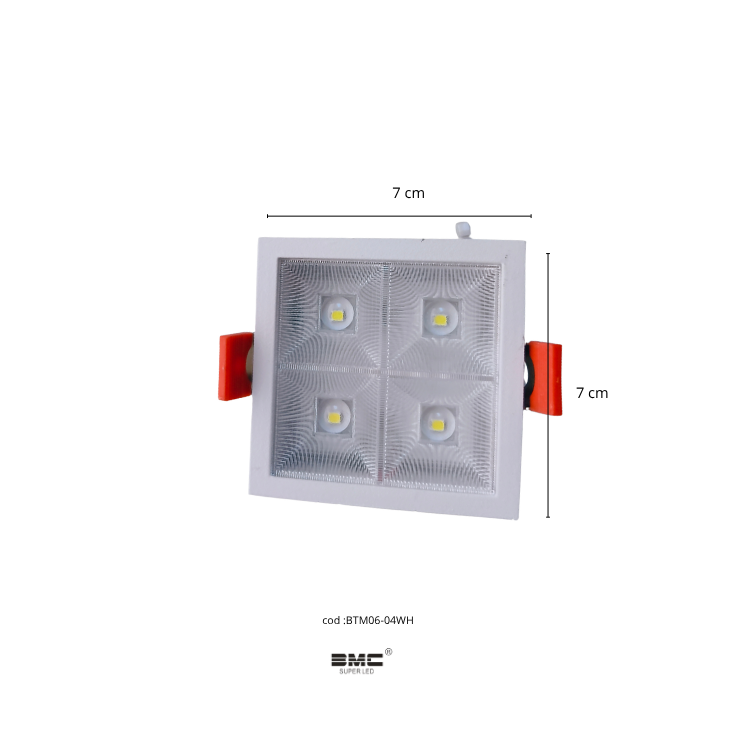 Spot LED Cuadrado 4WH / Rectangular 6WH