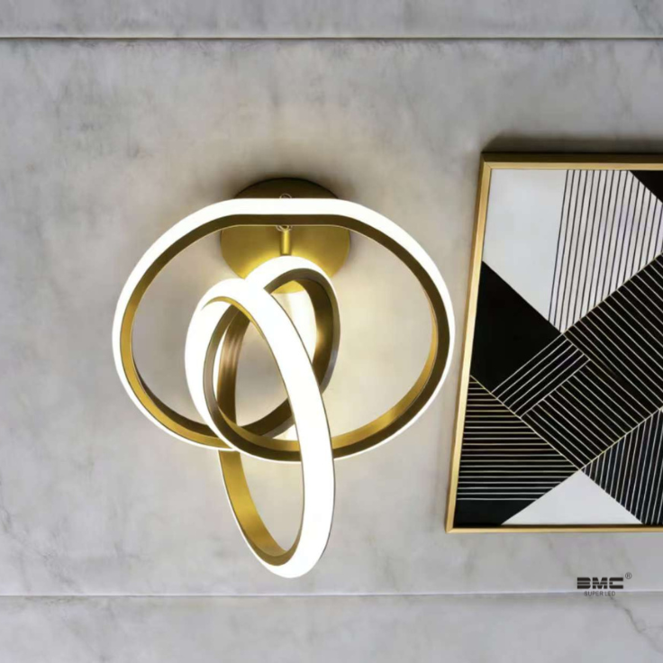 Arandela Dorado Interior con 3 tonalidades