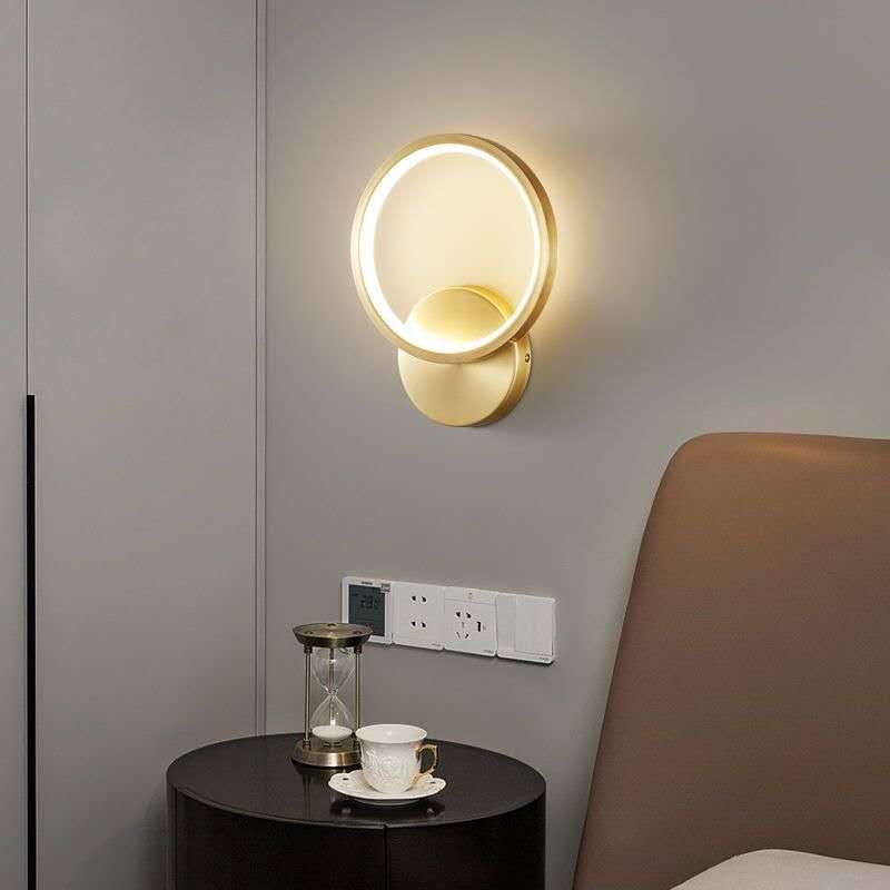 Arandela interior Dorado/ Negro 3 tonos de luces 13W