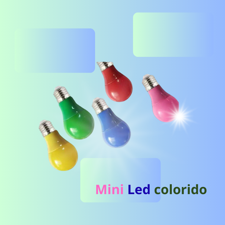 Guirnalda con lámpara colorida