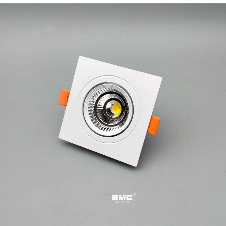 spot Led Cuadrado negro 7W 3 tonos