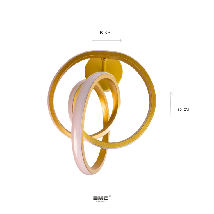 Arandela Dorado Interior con 3 tonalidades