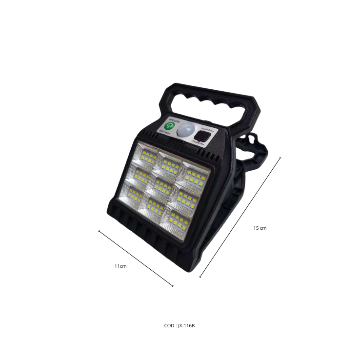 Arandela Solar pinza portátil con 9 modelos de LED