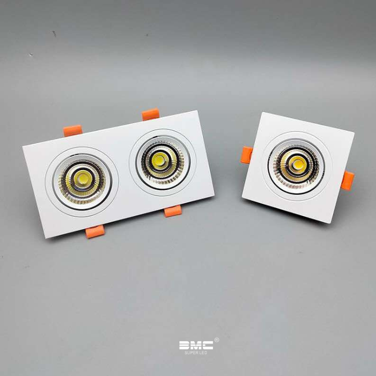 Spot Led Blanco( duplo) 7w 3 tonos