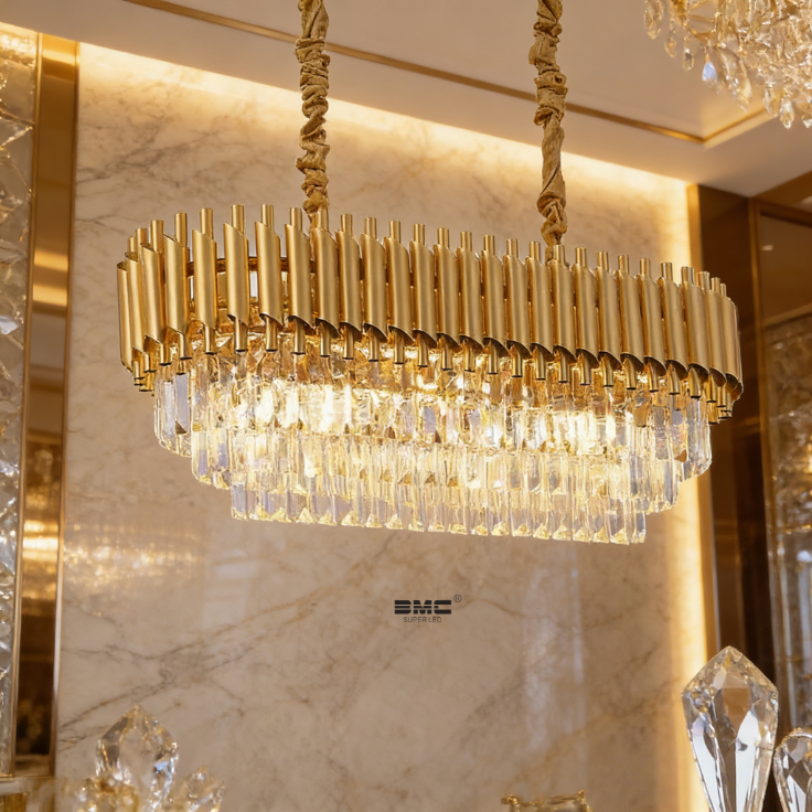Lustre Cristal Dorado