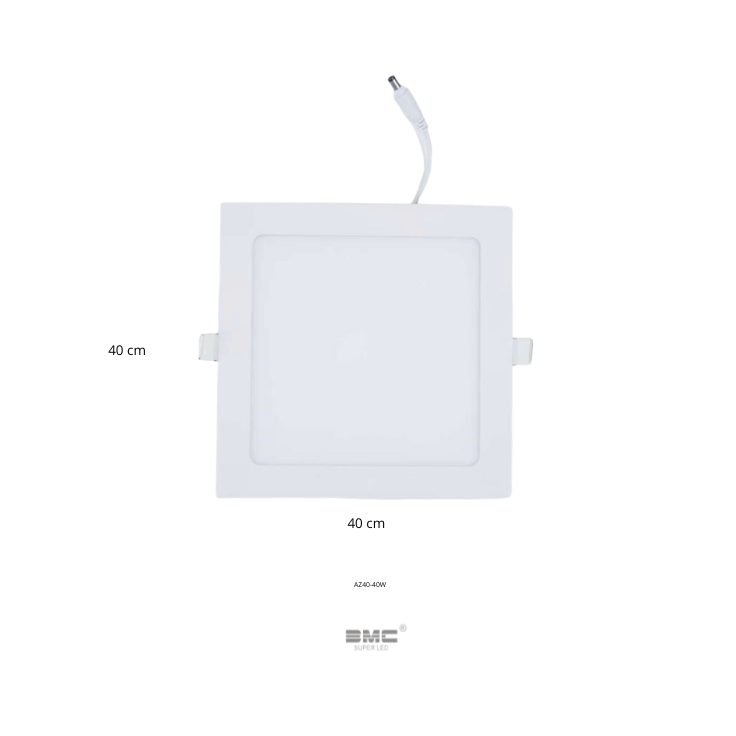 Panel Led cuadrada Embutido 40W 6500k 40x 40cm