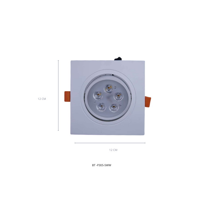 Spot Led Direccionable Cuadrado 5W