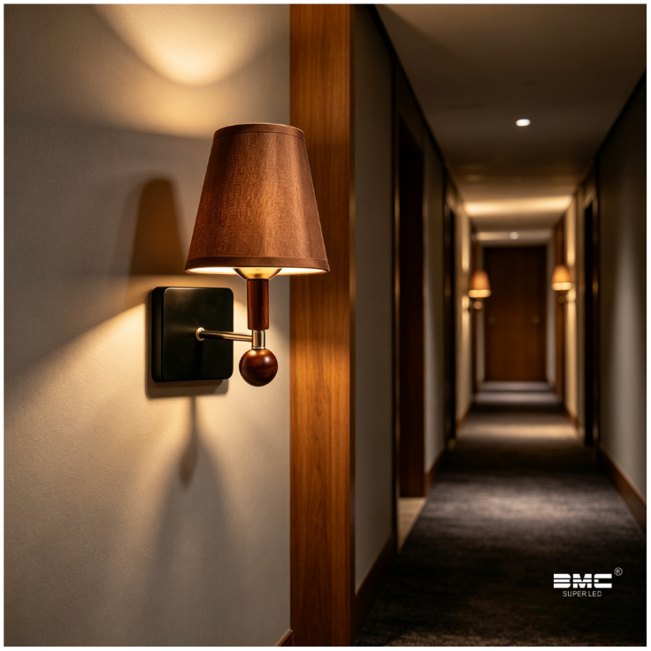 Luminaria de pared Marron madera