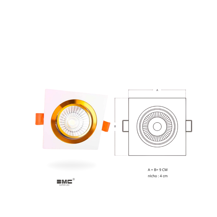 Spot Led Direccional Cuadrado