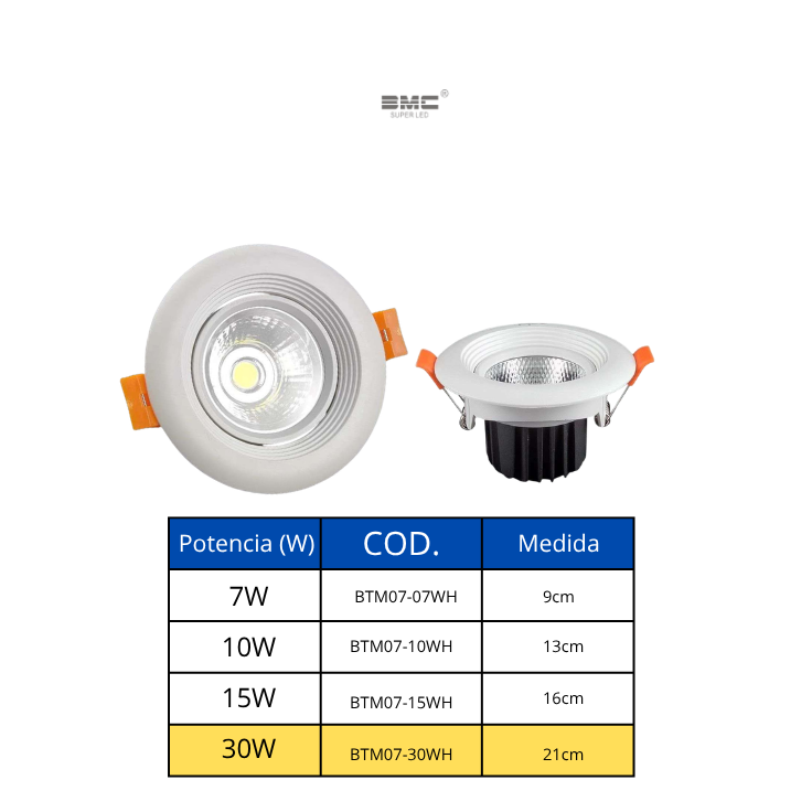 Spot Led embutir 6500K