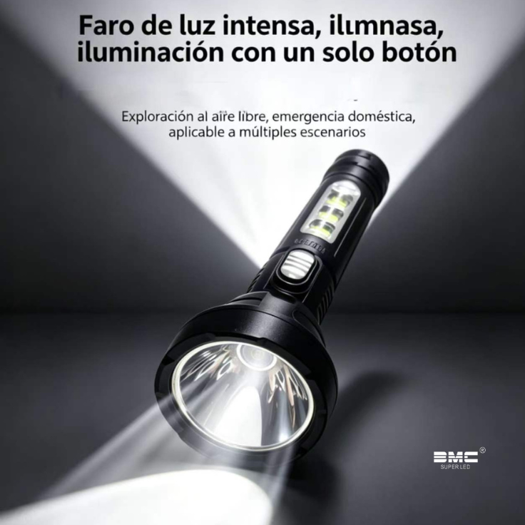 Linterna Led táctica negra - 1803