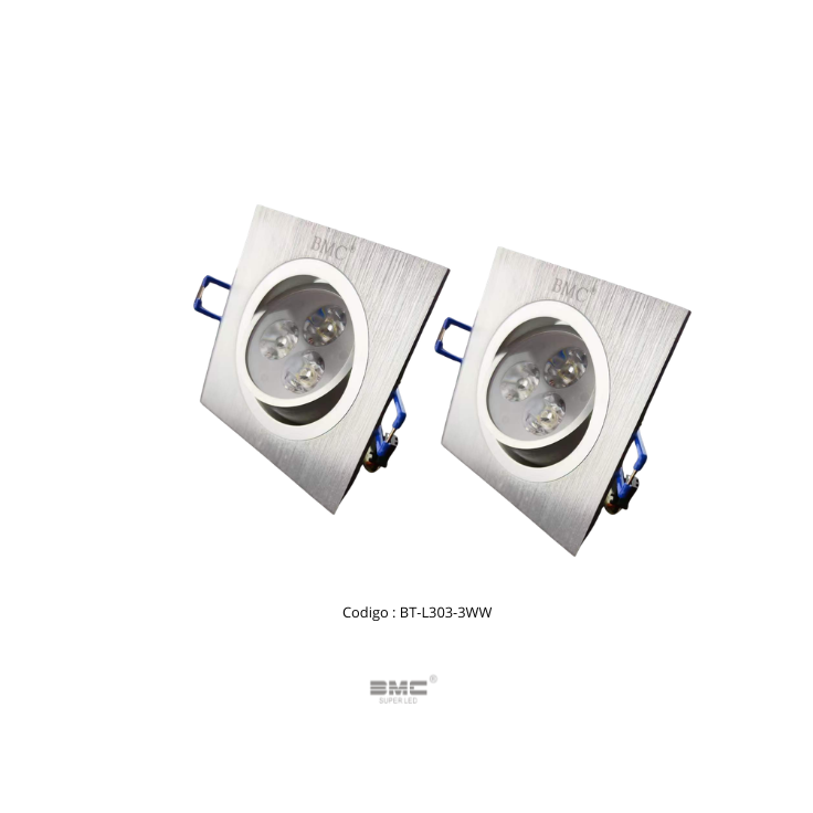 Spot Led Direccional Cuadrado 3000k