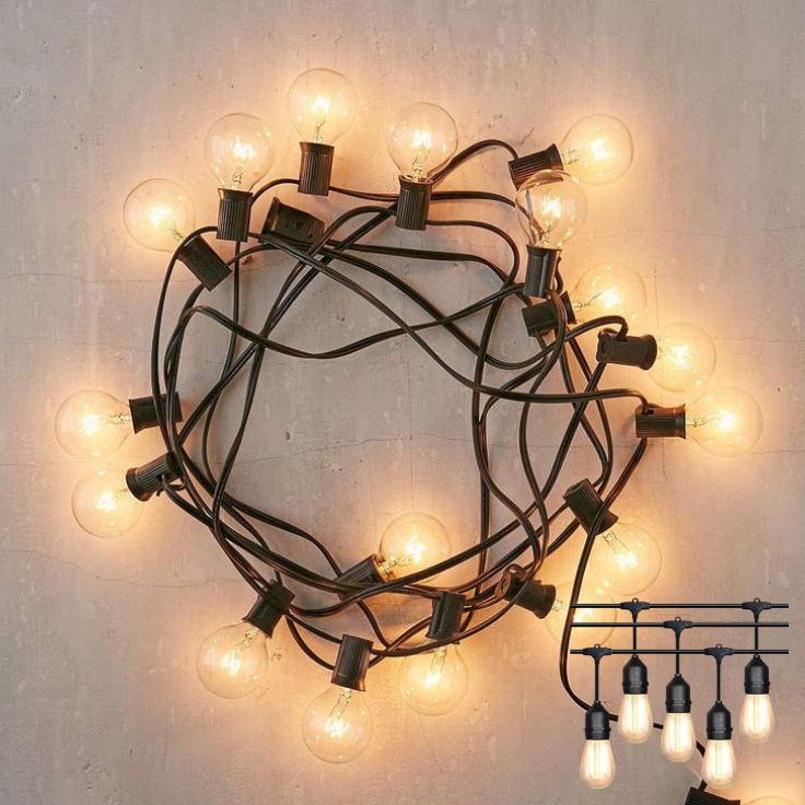 Guirnalda con lámpara filamento