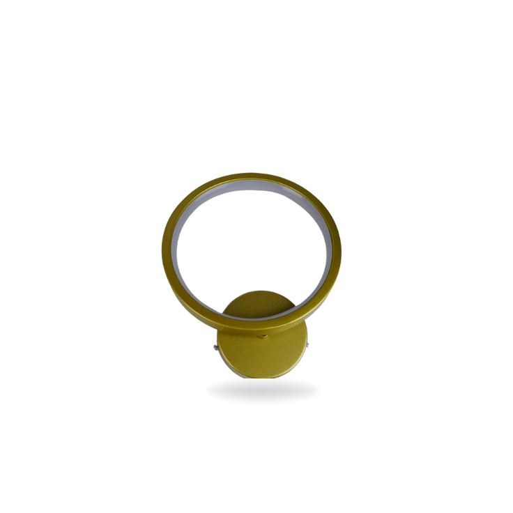 Aplique Dorado con 3 tornos de lucces