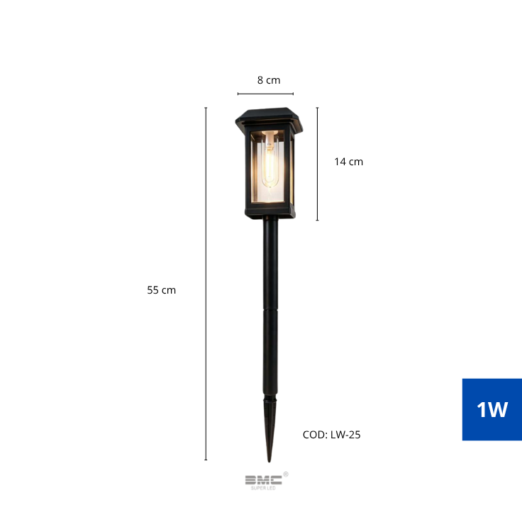 Espeto Solar 3000K 1W