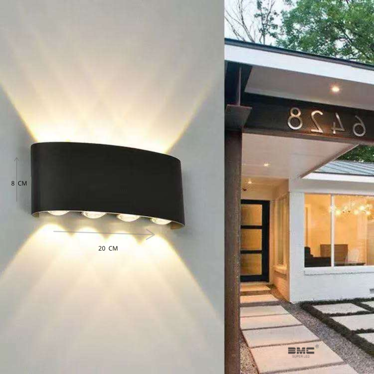 Aplique Pared Externa Moderna con 3 tonalidades