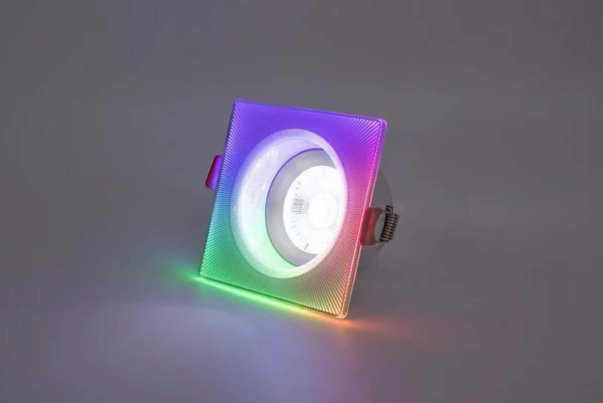 SPOT LED cuadrada  9w con RGB