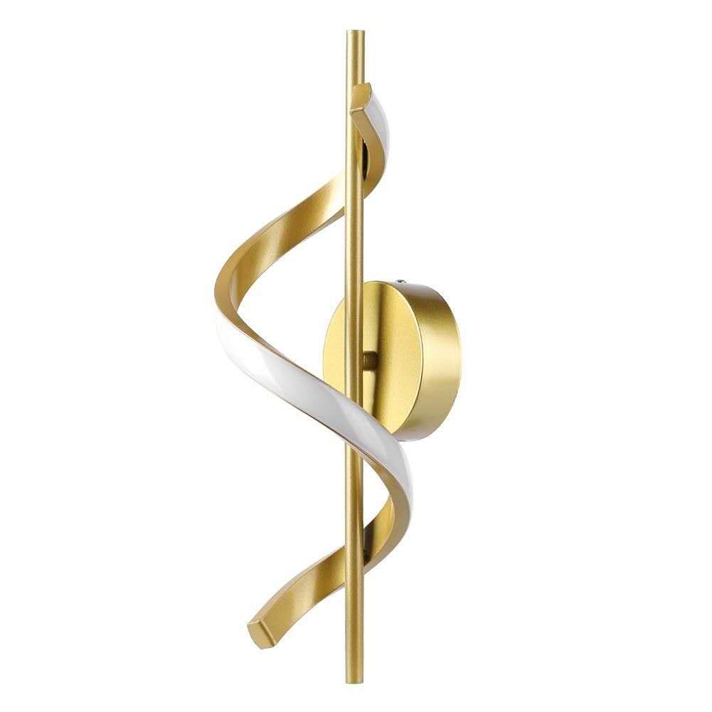 Aplique Dorado Interna con 3 tornos de lucces