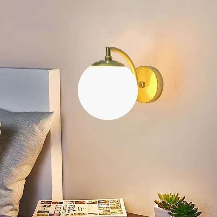 Aplique de Pared Dorado Esfera