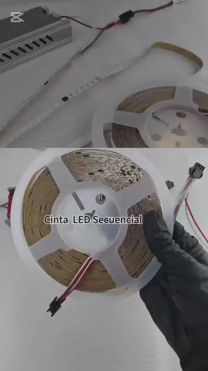 Cinta LED Secuencial 2835  24V Amarillo